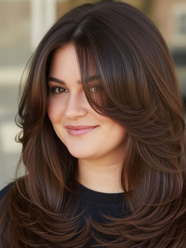 Face Lift with Layers – Layered Haircuts Chubby Face