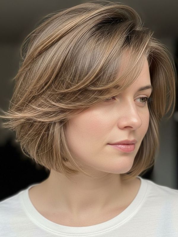Slimming with Asymmetrical Short Hairstyles