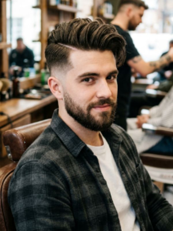 Long on Top with Hard Side Part