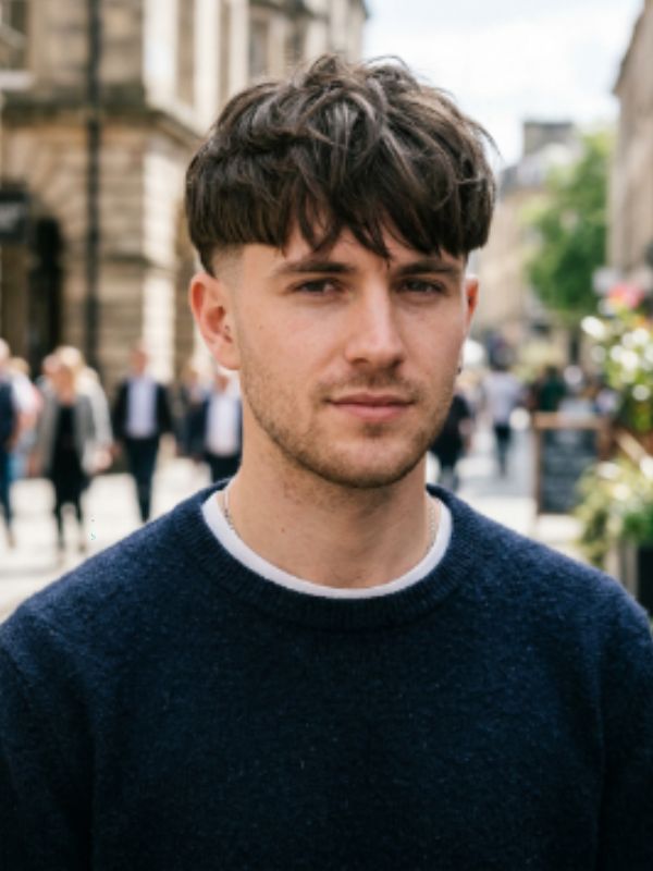 Modern Bowl Cut with Long Top