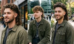 Modern Mullet with Wavy Hair