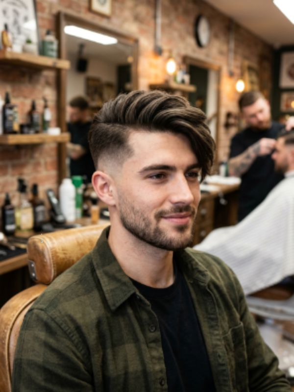 Side-Swept Fringe with Short Sides