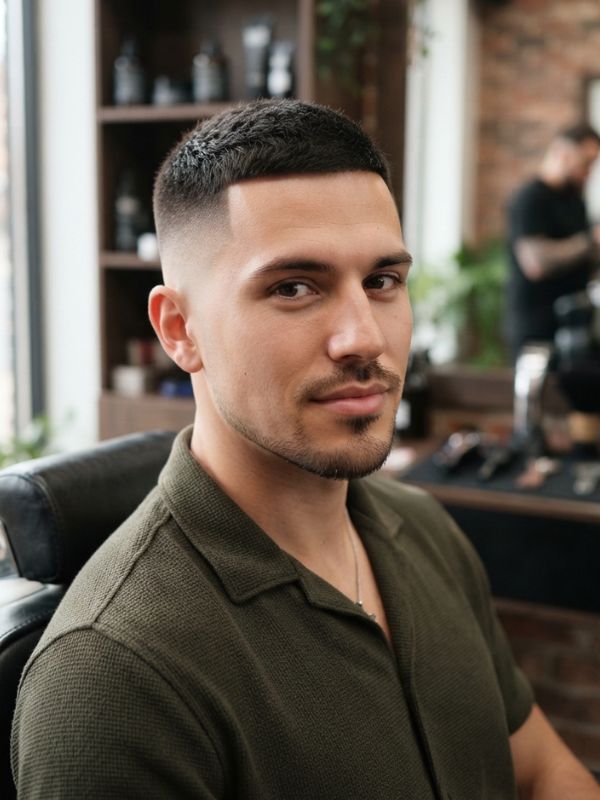 10 Guard Buzz Cut Mid Fade