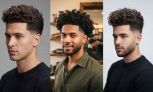 Blowout Low Taper Fade Curly Hair