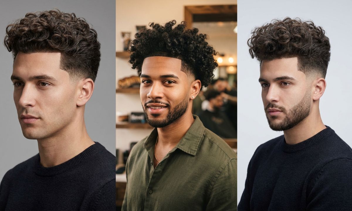 Blowout Low Taper Fade Curly Hair