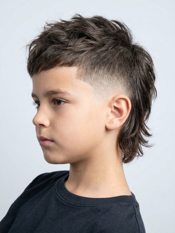 Boys Mullet Fade