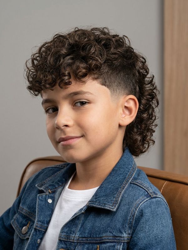 Curly Boys Modern Mullet