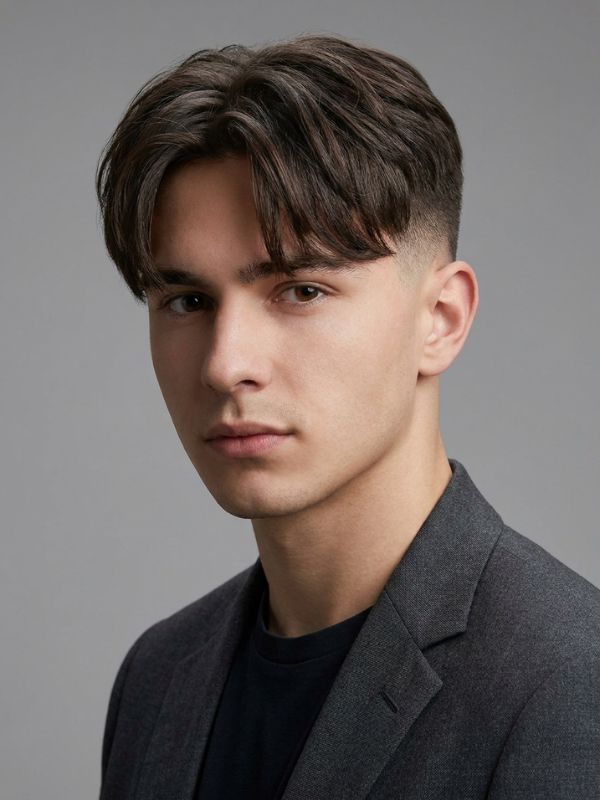Curtain Fringe with Low Taper Fade