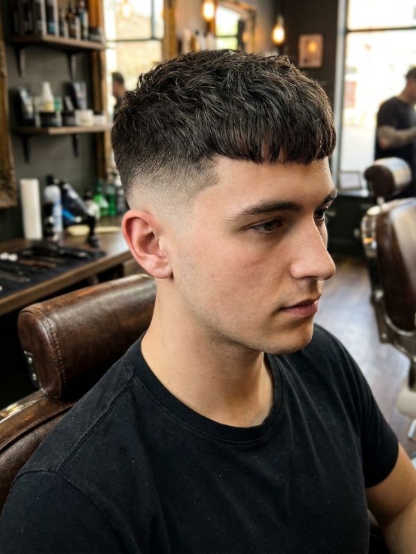 French Crop with Low Taper Fade