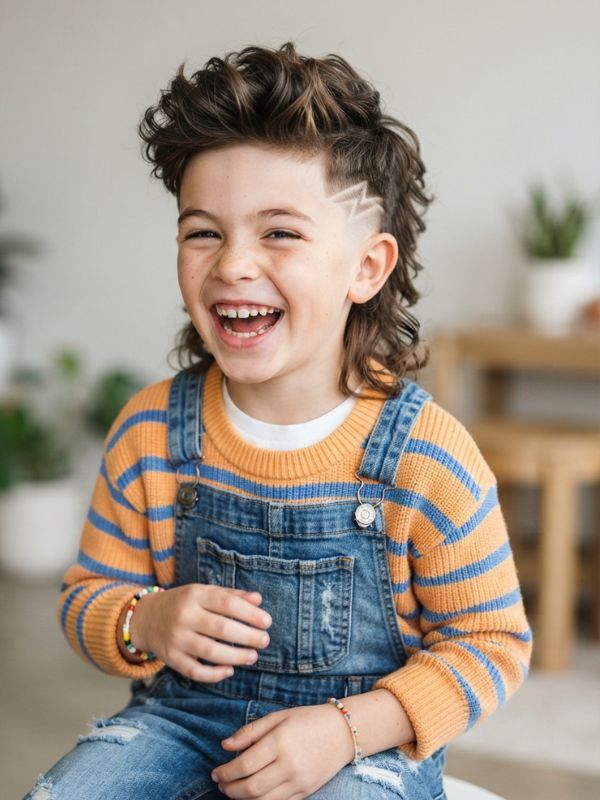 Fun Mullet Haircut Kids
