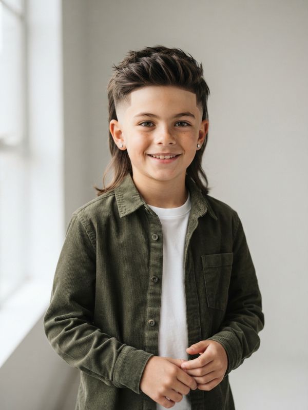 Kids Mullet Fade