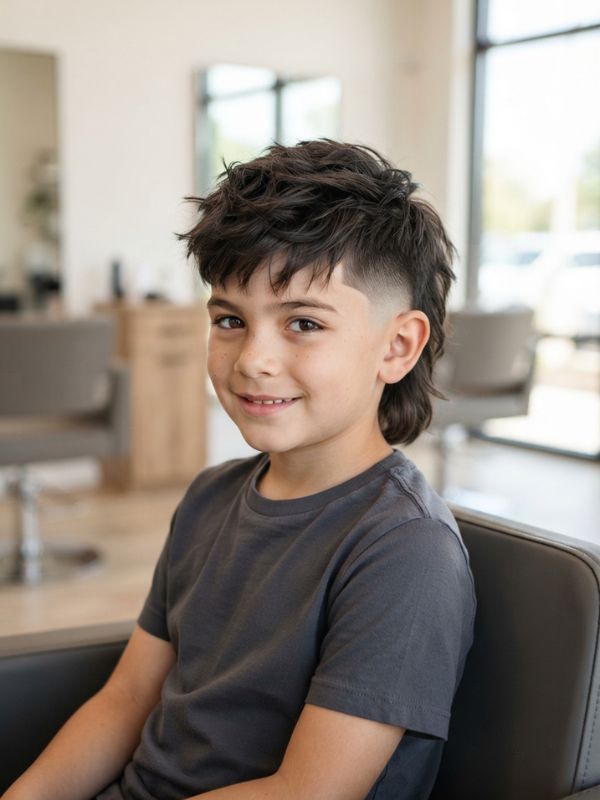 Low Fade Modern Mullet