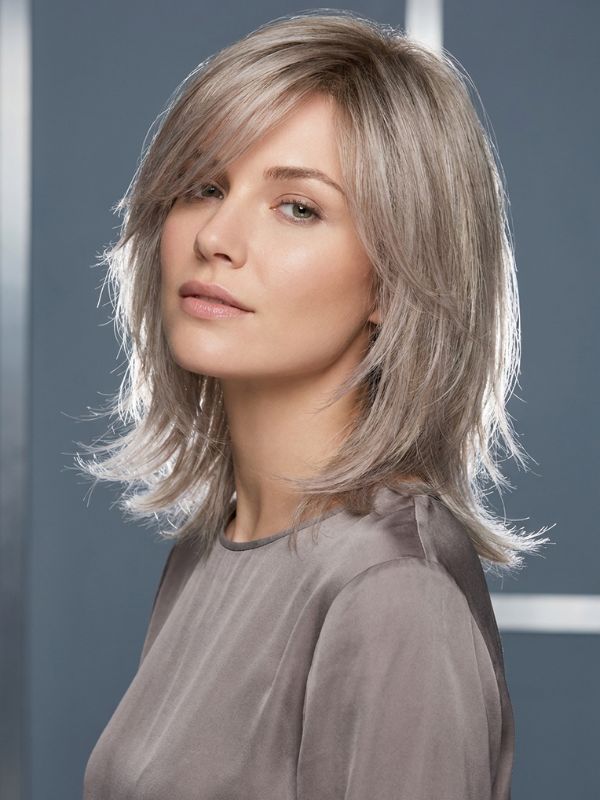Medium Feathered Cut for Slimming Effect