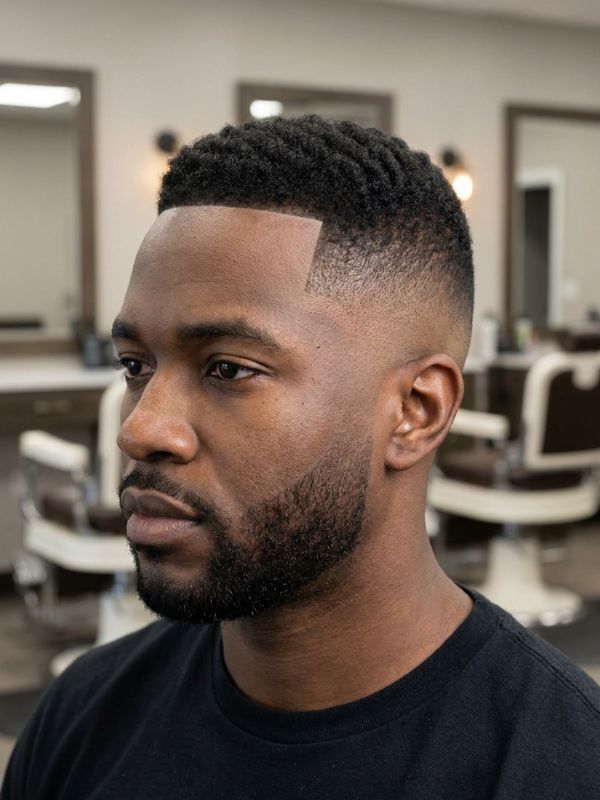 Mid Taper Fade Black Male