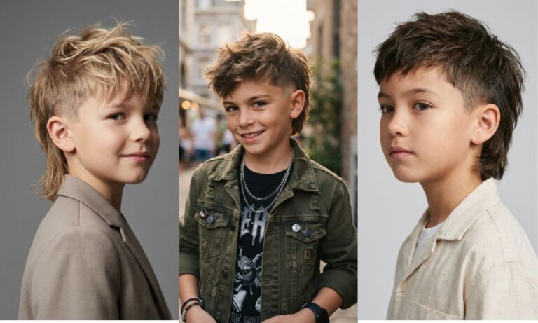Modern Mullet Kids Hairstyles