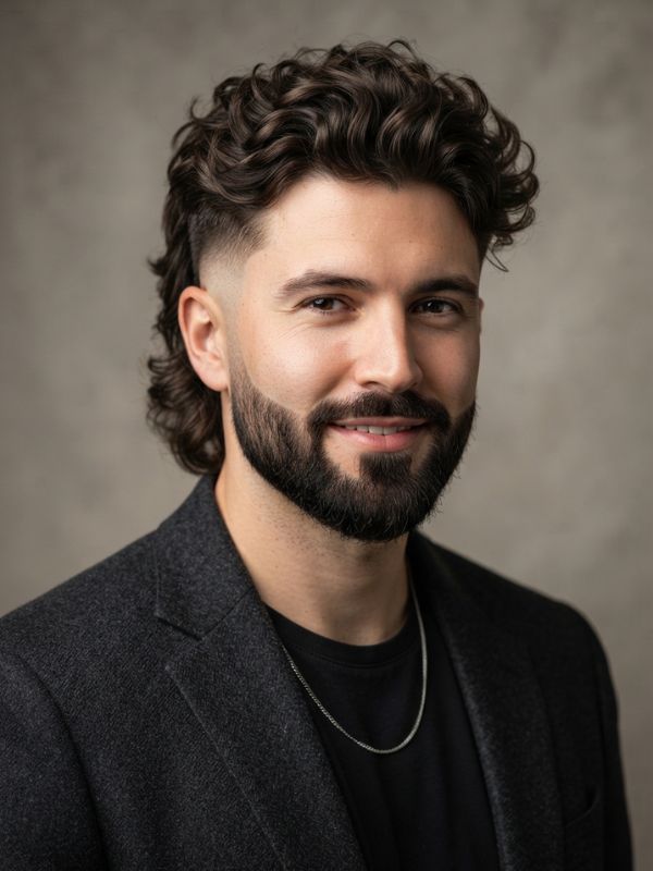 Modern Mullet with Beard