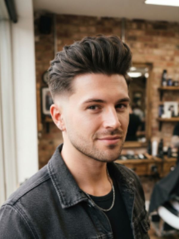 Quiff with Taper Fade