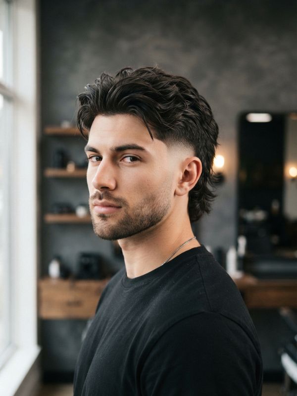 Short Low Taper Mullet