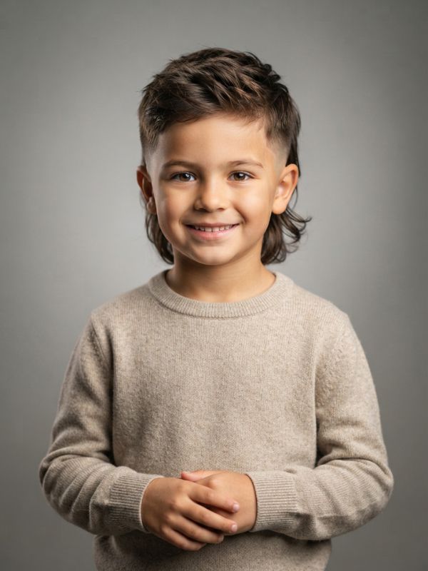 Short Mullet Haircut Boy