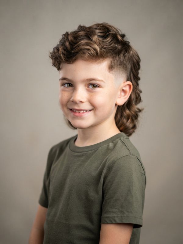 Stylish Mullet Haircut Kids