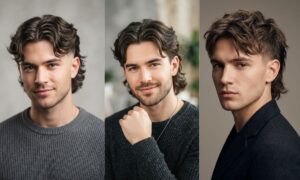 Middle Part Modern Mullet